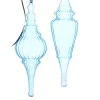 Raz 15.5" Large Light Blue Finial Glass Christmas Ornament 4324620