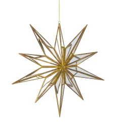Raz 15" Large Mirrored Gold Star Christmas Ornament 4116140