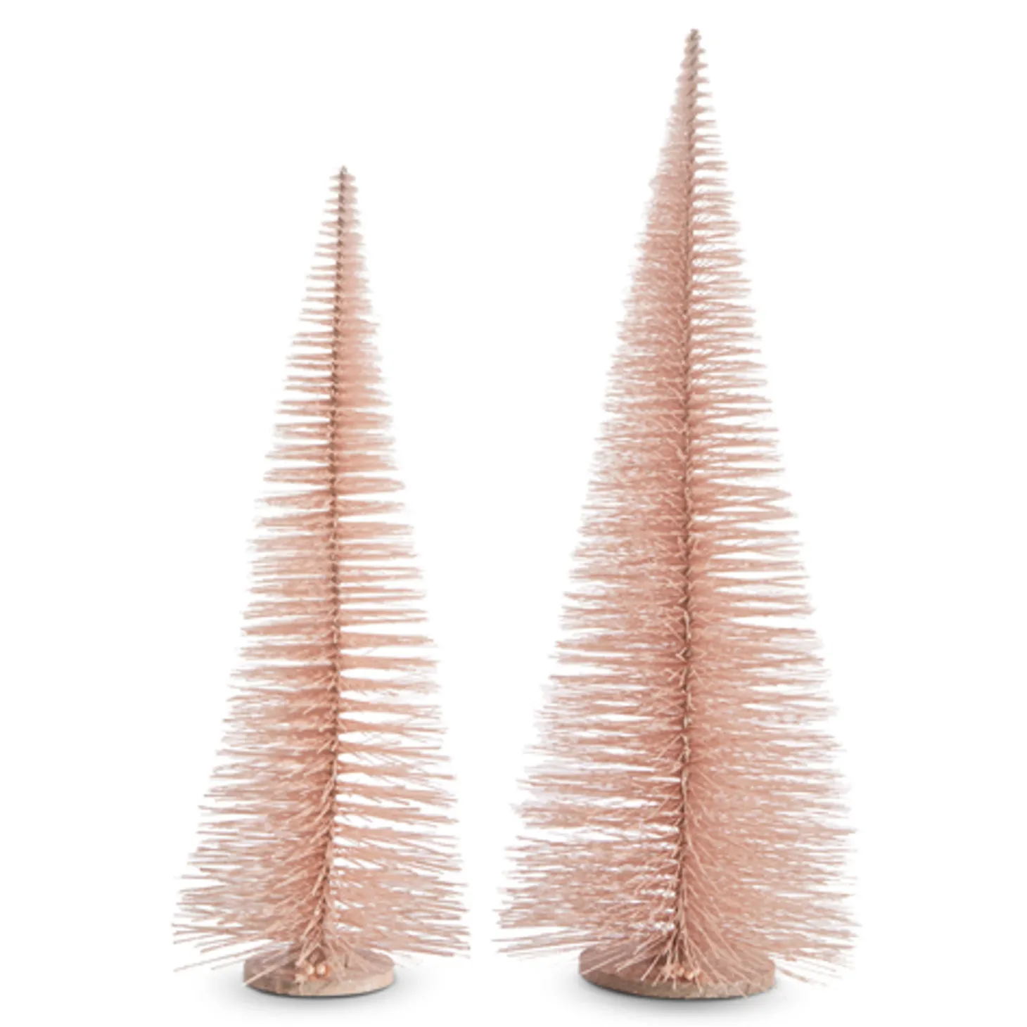Raz 39" Large Pink Bottle Brush Christmas Tree Set 4306106