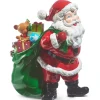Raz 15.25" Large Santa And Gift Bag Christmas Figure 4310250