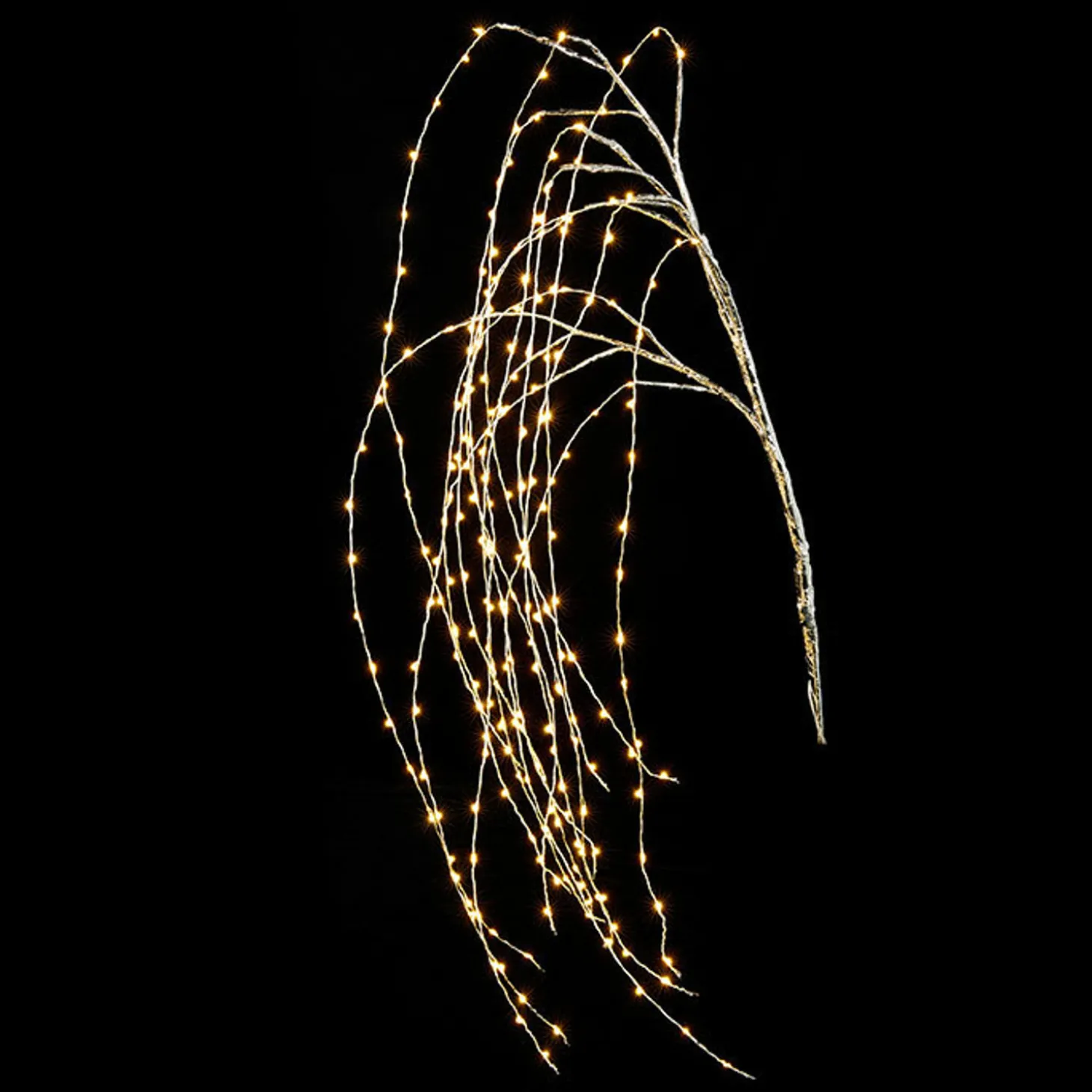 Raz 58" LED Lighted Silver Cascading Lighted Christmas Tree Branch Decoration L4037020