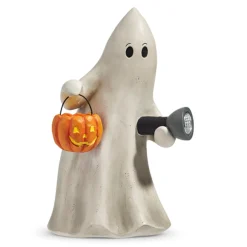 Raz 10" Lighted Ghost With Flashlight Halloween Decoration 4420452