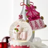 Raz 5" Lighted Peppermint Cocktail Cupcake With Swirling Glitter Christmas Snow Globe 4400768