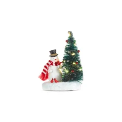 Raz 7" Lighted Tree With Vintage Holiday Friends Christmas Decoration 4319125