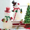 Raz 12" Lighted Vintage Snowman Christmas Decoration 4311578