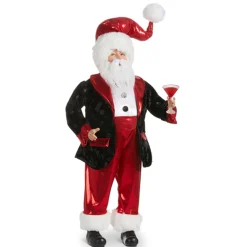 Raz 24" Martini Santa Christmas Figure 4302345