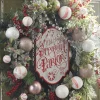 Raz 24" Mixed Peppermint Ball Ornament Christmas Wreath W4102368