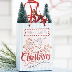 Raz 7.75" Mrs Claus Christmas Shopping Bag Ornament 4119022