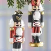 Raz 5.75" Nutcracker Glass Christmas Ornament 4220229