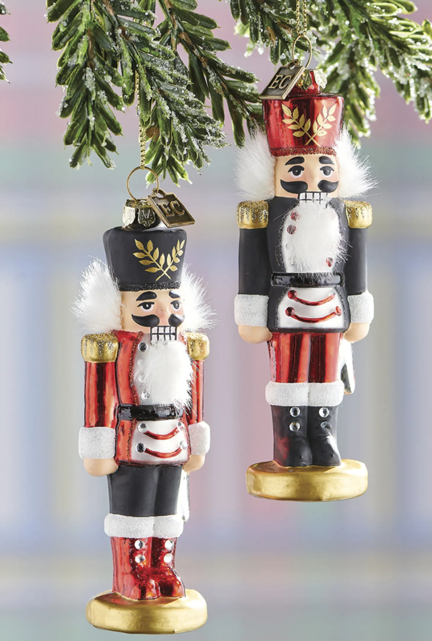 Raz 5.75" Nutcracker Glass Christmas Ornament 4220229
