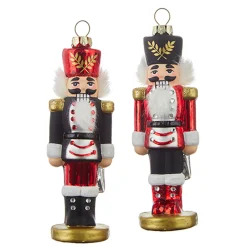 Raz 5.75" Nutcracker Glass Christmas Ornament 4220229
