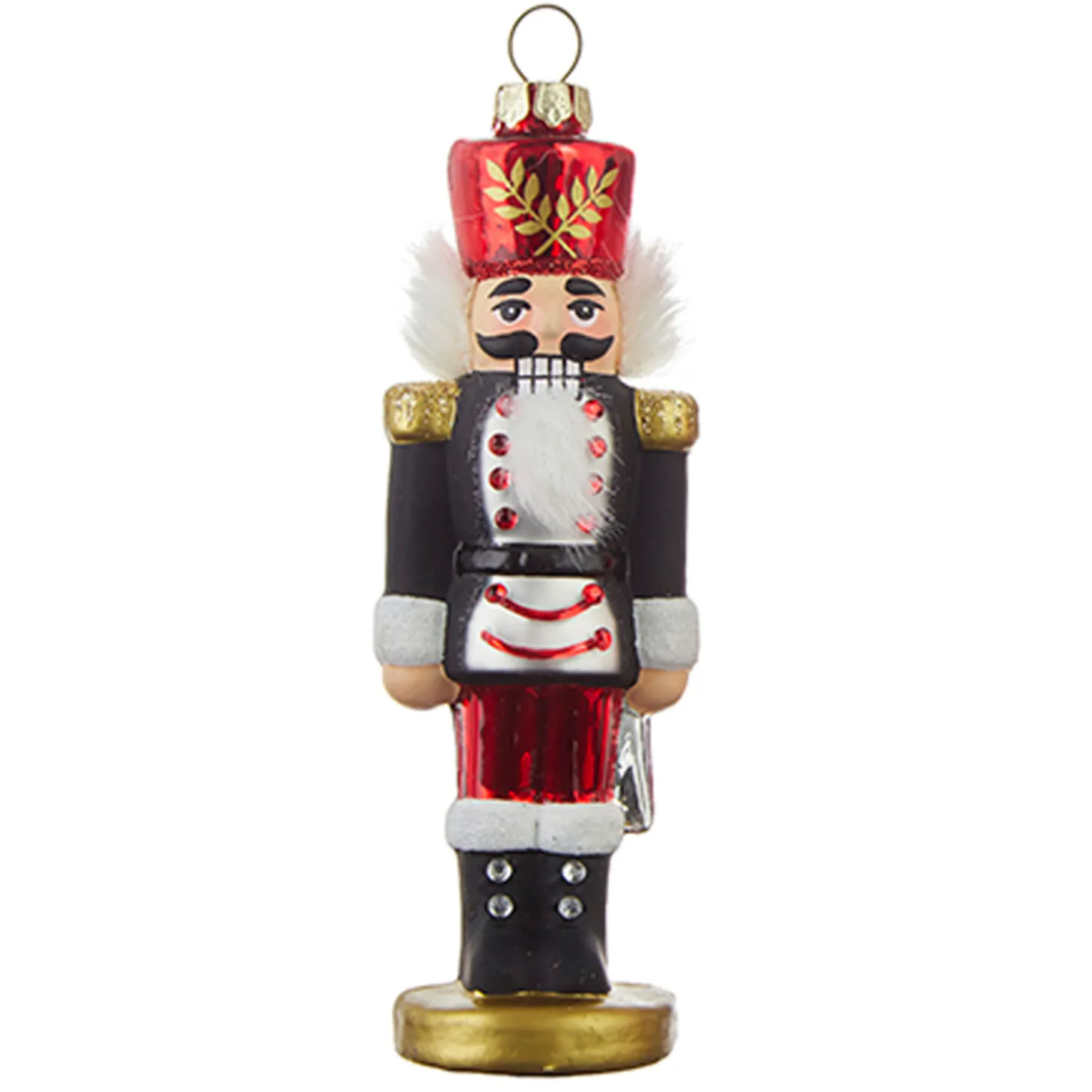 Raz 5.75" Nutcracker Glass Christmas Ornament 4220229