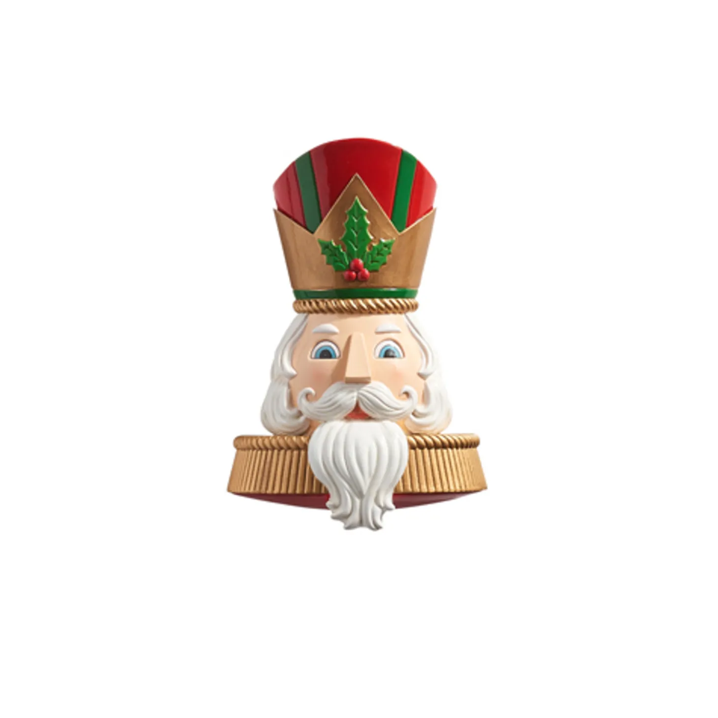 Raz 12' Or 21.5" Christmas Nutcracker Bust Hanging Wall Decoration