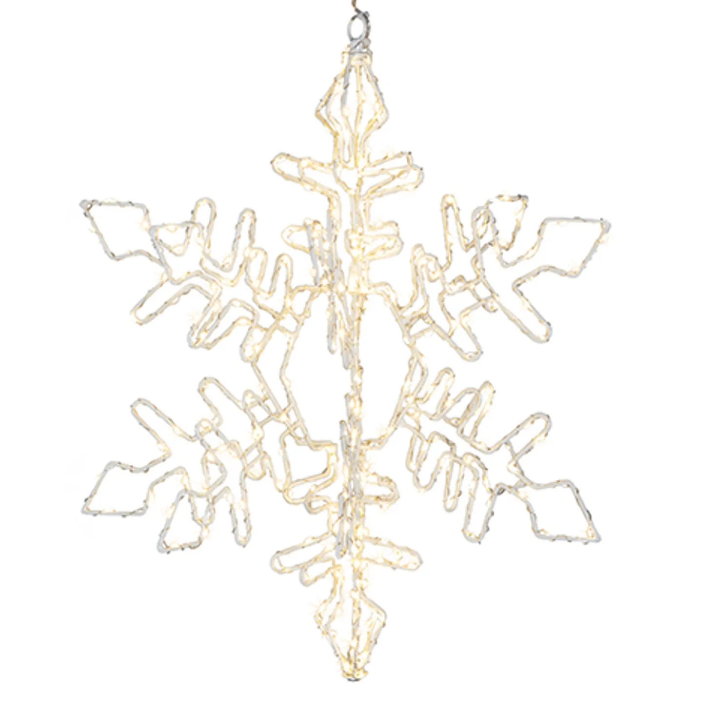 Raz 15.75" Or 19.5" Hanging Lighted Snowflake Christmas Decoration