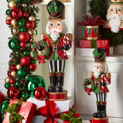 Raz 32" Or 43.5" Large Standing Nutcracker Christmas Figure