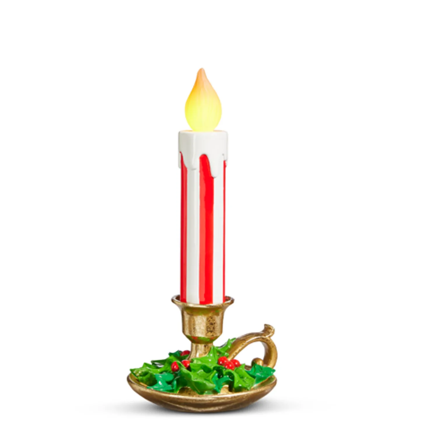 Raz 14.5" Or 17.5" Multicolor Lighted Striped Christmas Candles Decoration