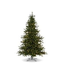 Raz 7.5' Or 9' O Tannenbaum Aspen Fir Real Feel Christmas Tree With Brilliant LED Lights