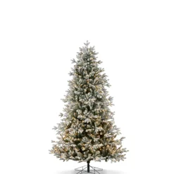 Raz 7.5' Or 9' O Tannenbaum Snowy Nordic Fir Christmas Tree With Brilliant LED Lights