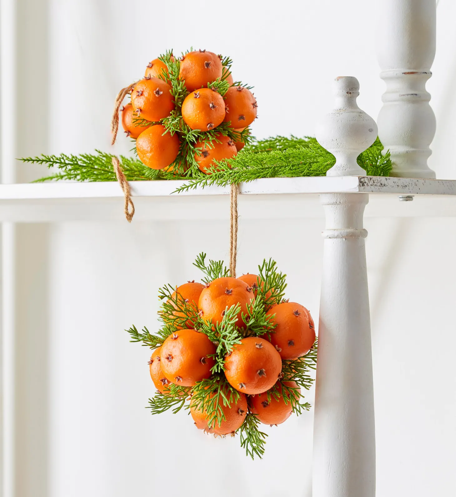 Raz 5" Or 6" Orange Pomander Christmas Ornament