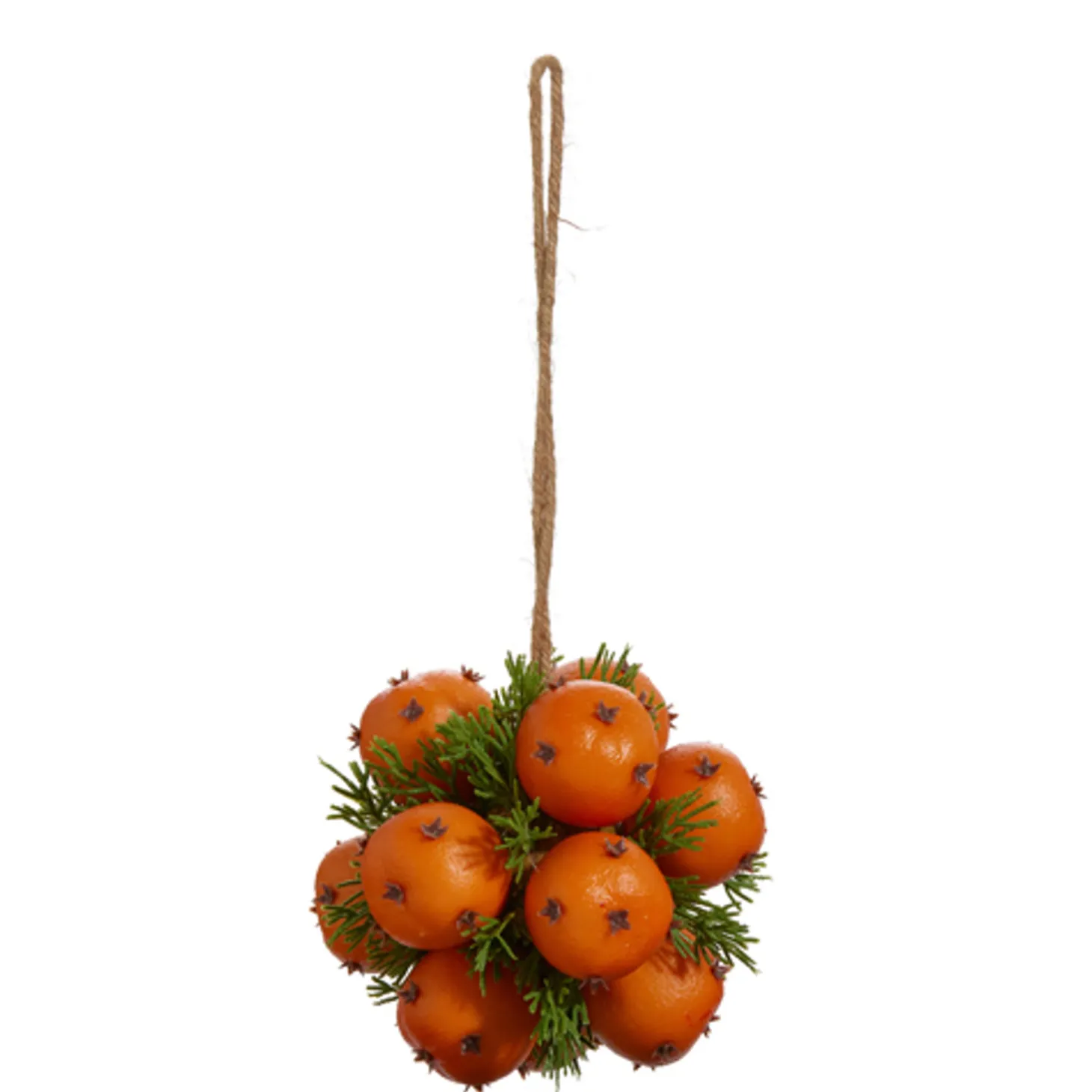 Raz 5" Or 6" Orange Pomander Christmas Ornament