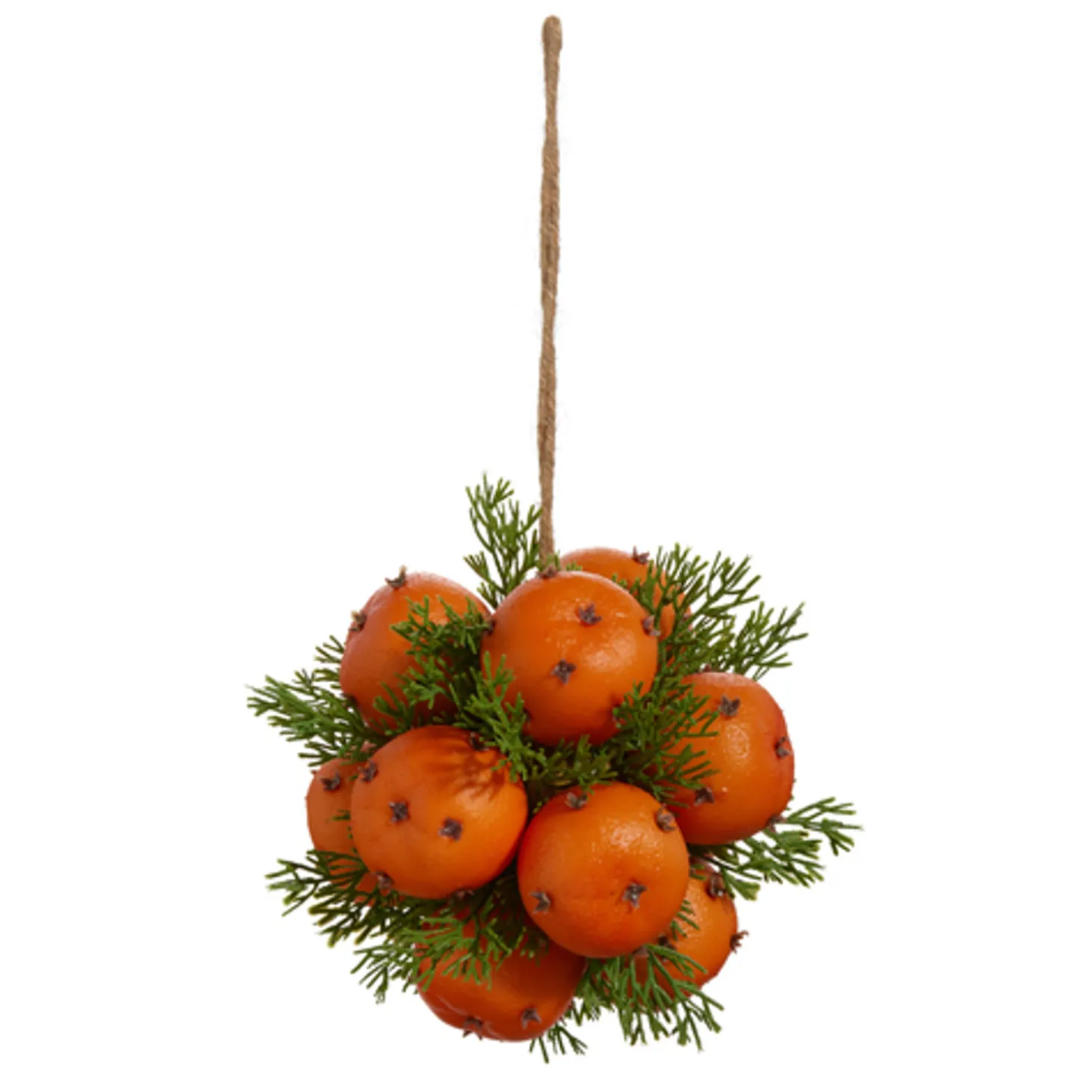 Raz 5" Or 6" Orange Pomander Christmas Ornament