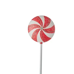Raz 24" Or 30" Peppermint Lollipop Stem Christmas Tree Pick