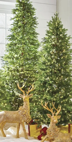 Raz 7.5' Or 9' Snake Light Green Slim Spruce Artificial Christmas Tree