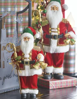 Raz 21.25" Or 24" Traditional Santa Christmas Figure