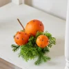 Raz 15" Orange Pomander And Cedar Pick Christmas Tree Spray F4202481