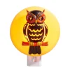 Raz 5" Owl In A Harvest Moon Halloween Night Light 4407035