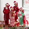 Raz 17.75" Pajama Family Christmas Carolers Figure 4322103