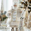 Raz 18" Pearl And Jewel Champagne Santa Christmas Figure 4415583