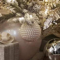Raz 4" Pearl Ball Christmas Ornament 4402474