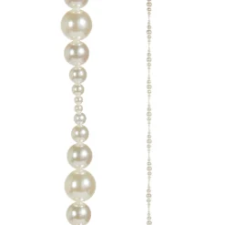 Raz 6' Pearl Christmas Tree Garland G4320040