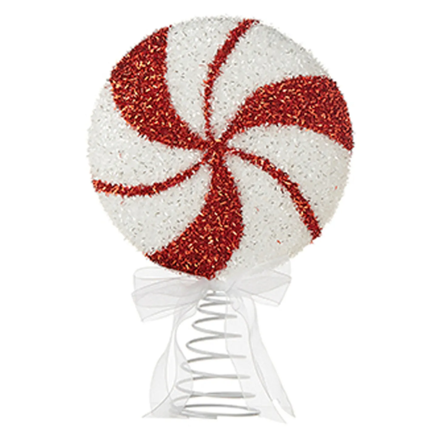 Raz 12" Peppermint Christmas Tree Topper 4216233