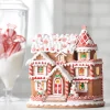 Raz 11" Peppermint Christmas Gingerbread House Decoration 4416281