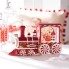 Raz 12.5" Peppermint Elves Musical Lighted Water Globe Train 4300753