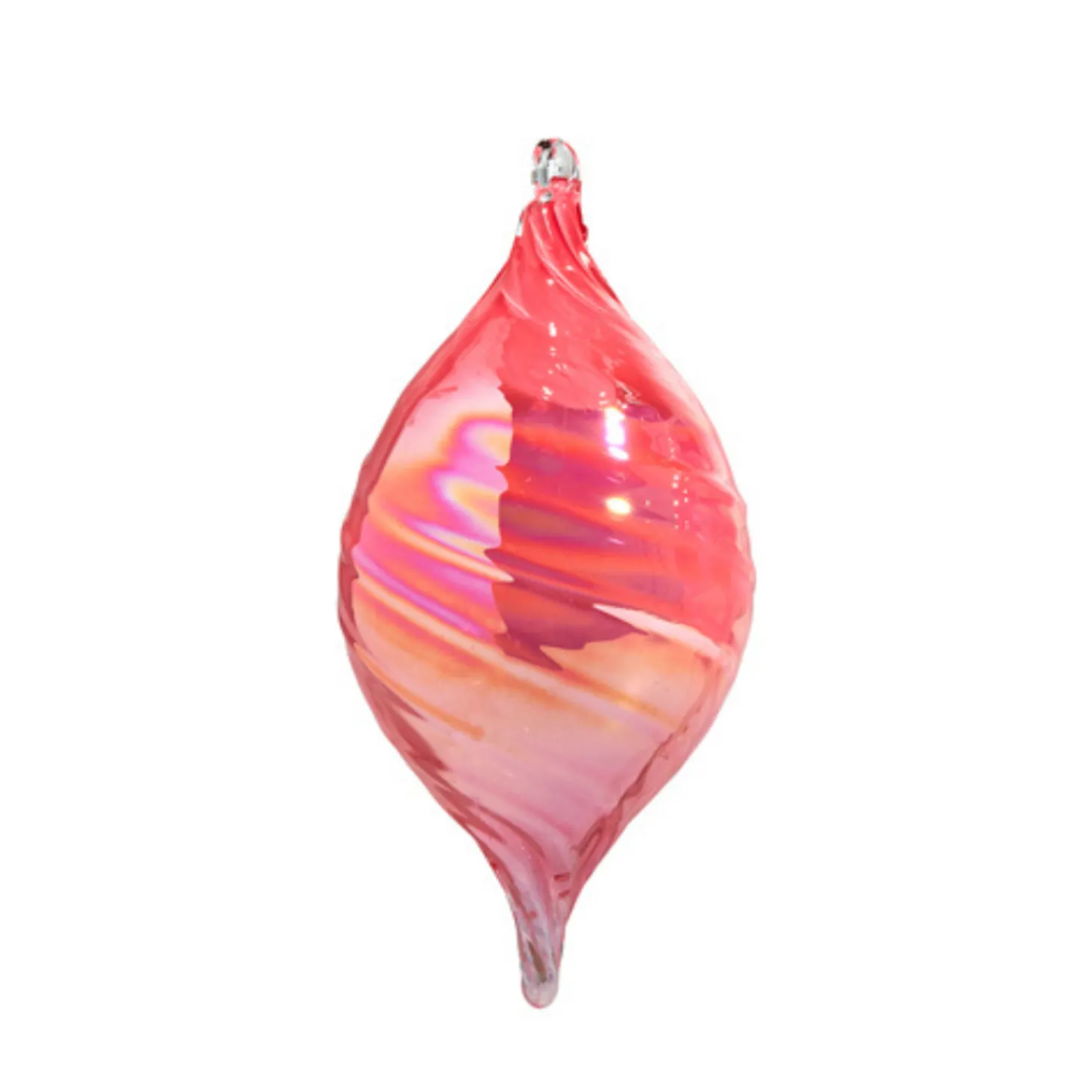 Raz 5" Pink Blown Glass Ball Or Finial Christmas Ornament 4424648