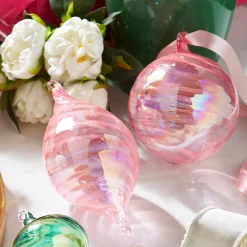 Raz 5" Pink Blown Glass Christmas Ornament 4324512