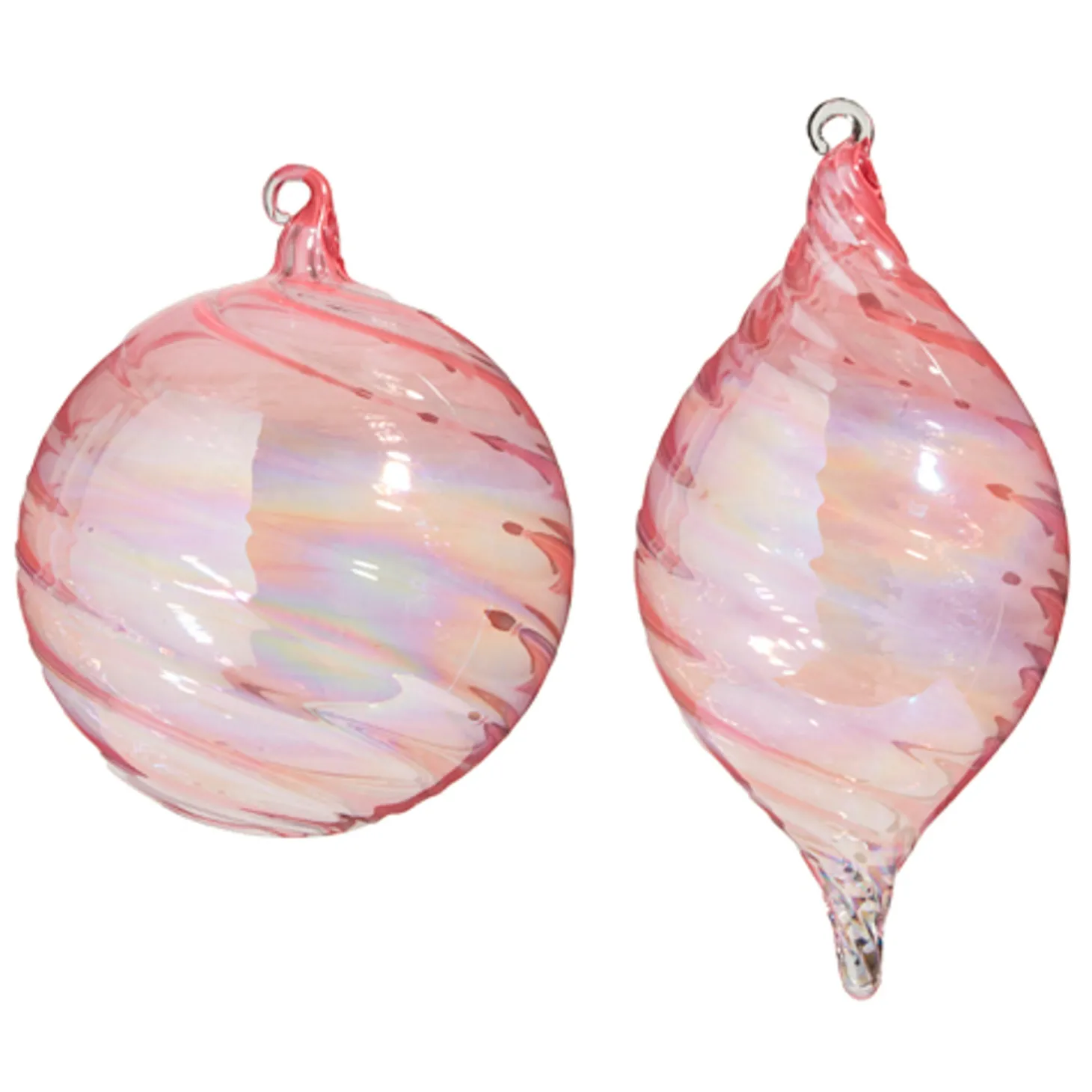 Raz 5" Pink Blown Glass Christmas Ornament 4324512
