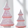 Raz 9" Pink Chinoiserie Delft Trees Set Of 2 4457728