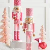 Raz 15.5" Pink Christmas Nutcracker Figure 4422827