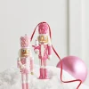 Raz 6" Pink Nutcracker Christmas Ornament Set Of 2 4422937