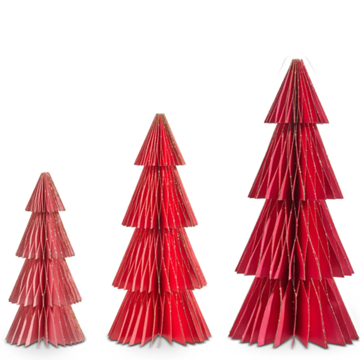 Raz 20" Pink Paper Trees Christmas Decoration 4416373