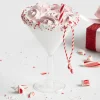 Raz 6" Pink Peppermint Martini Glass Christmas Ornament 4352861