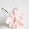 Raz 13" Pink Poinsettia Christmas Pick F4306675