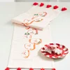 Raz 72" Pink Santa Mug Christmas Table Runner 4319325