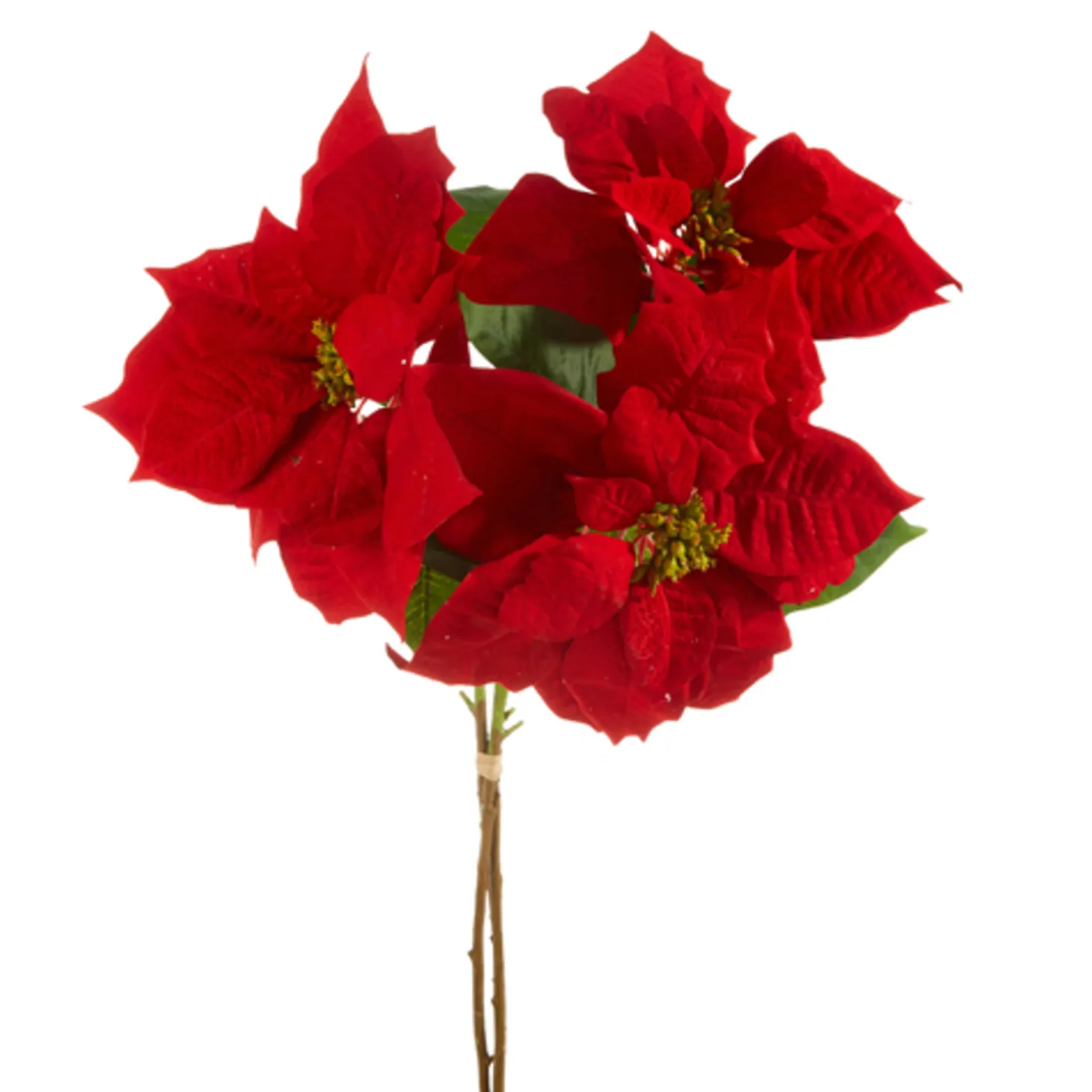 Raz 29" Poinsettia Bundle Christmas Tree Pick F4311636