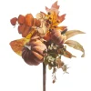 Raz 15" Pumpkin Floral Fall Pick F4341703