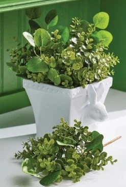 Raz 9" Rabbit Cachepot Easter Or Spring Decoration 4201615